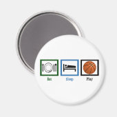 Eat Sleep Play Basketball Magneet (Voorkant / Achterkant)