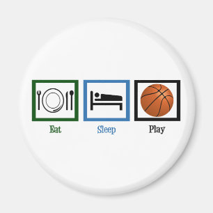 Eat Sleep Play Basketball Magneet