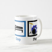 Eat Sleep Play Drums Koffiemok (Voorkant rechts)