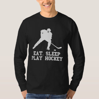 Eat sleep play Hockey for Fan and players quote T-shirt