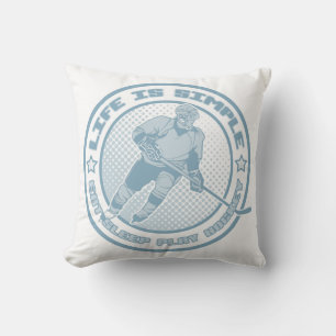 Eat Sleep Play Hockey Pillow Kussen