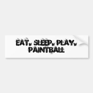 Eat Sleep Play Paintball Bumpersticker