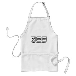 Eat Sleep Play Piano Standaard Schort