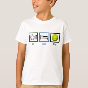 Eat Sleep Play Tennis Kinder T-shirt