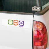Eat Sleep Practice Optometry Bumpersticker (Op Truck)