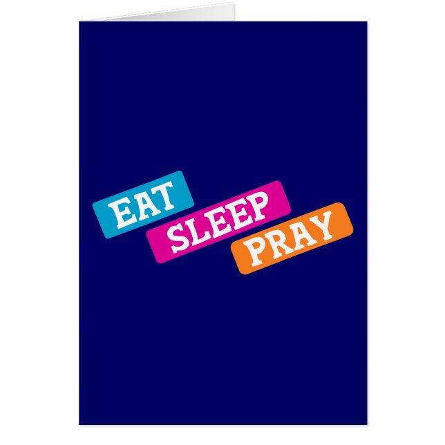 Eat Sleep Pray (Voorkant)