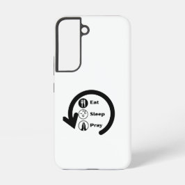 eat sleep pray repeat samsung galaxy hoesje