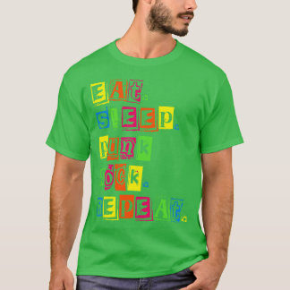 Eat Sleep Punkrock Herhalen T-shirt