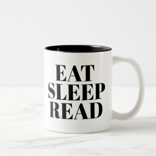 Eat Sleep Read mok Kute Book Lover Slogan Mok