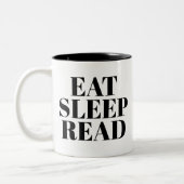 Eat Sleep Read mok | Kute Book Lover Slogan Mok (Links)
