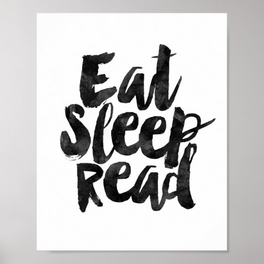Eat Sleep Read Poster (Voorkant)