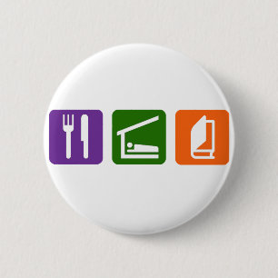 Eat Sleep Reading 2 Ronde Button 5,7 Cm