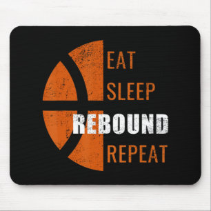 Eat Sleep Rebound Herhaal Fun Basketball Mannen Vr Muismat