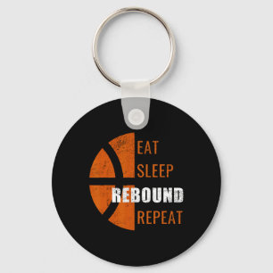Eat Sleep Rebound Herhaal Fun Basketball Mannen Vr Sleutelhanger