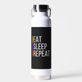 Eat Sleep Repeteren Waterfles (Voorkant)