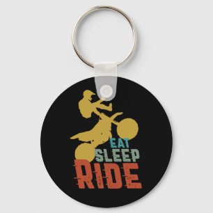 Eat Sleep Ride Dirt Bike Motorcycle Extreme Sport Sleutelhanger
