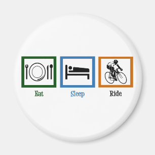 Eat Sleep Ride (fietsers) Magneet