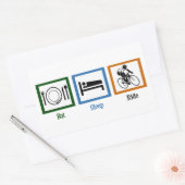 Eat Sleep Ride (fietsers) Rechthoekige Sticker (Envelop)