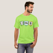 Eat Sleep Ride (fietsers) T-shirt (Voorkant volledig)