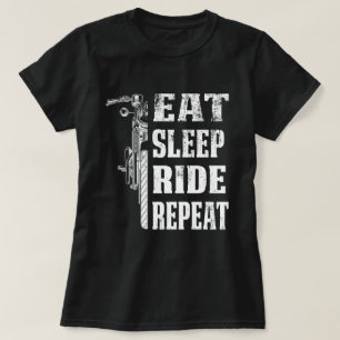 Eat Sleep Ride Herhaal Motorcyle Riding Funny Gift T-shirt