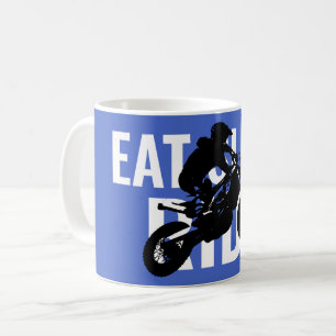 Eat Sleep Ride Motocross Pop Sport Art Koffiemok