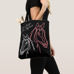 Eat Sleep Ride Repeat horse quote canvas tas