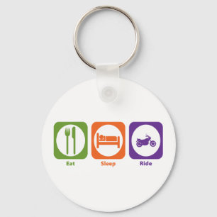 Eat Sleep Ride Sleutelhanger