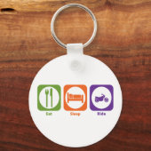 Eat Sleep Ride Sleutelhanger (Voorkant)