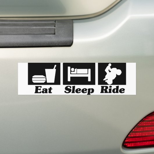 Eat Sleep Ride Sticker (Op auto)