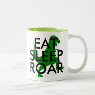 Eat Sleep Roar Dinosaur mok   Cute Gezegde Kinder 