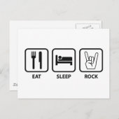 Eat Sleep Rock Briefkaart (Voorkant / Achterkant)