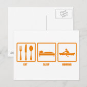 Eat Sleep Roing Briefkaart (Voorkant / Achterkant)