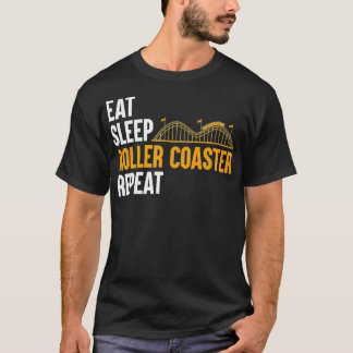 Eat Sleep Roller Onderzetter Herhaal Funny Roller  T-shirt