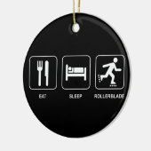 Eat Sleep Rollerblade Ornament (Links)