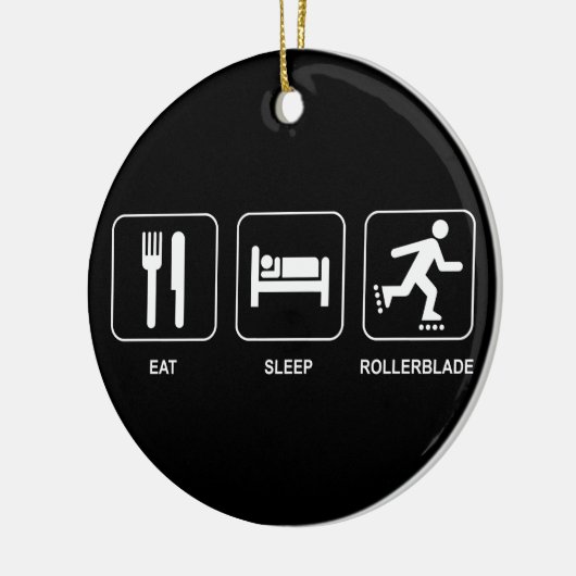 Eat Sleep Rollerblade Ornament (Links)