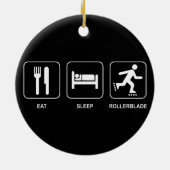 Eat Sleep Rollerblade Ornament (Achterkant)