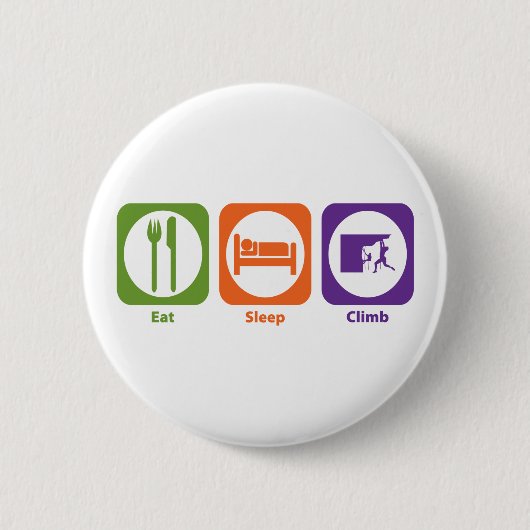 Eat Sleep Ronde Button 5,7 Cm (Voorkant)