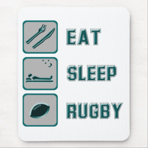 Eat Sleep Rugby Muismat