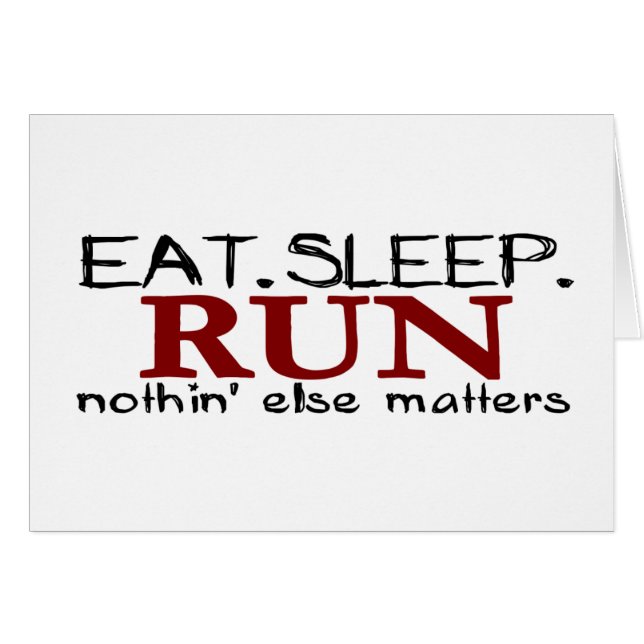 Eat Sleep Run (Voorkant Horizontaal)