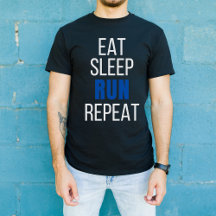 Eat Sleep Run Herhaal, grappig hardloopontwerp