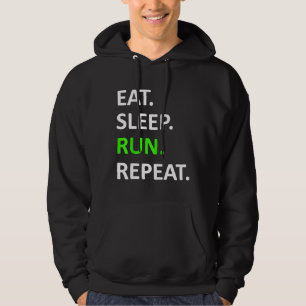 Eat Sleep Run Herhaal Shirt Funny Runner Shirt