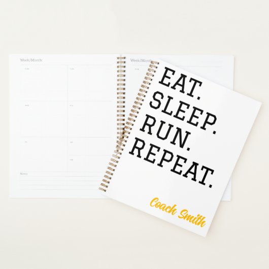Eat Sleep Run Repeat Planner (Display)