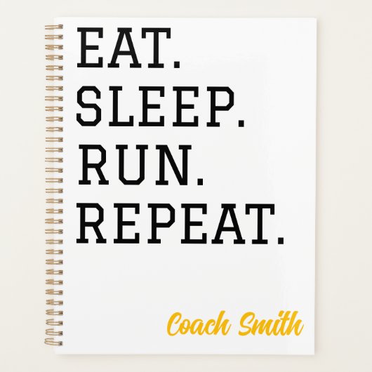 Eat Sleep Run Repeat Planner (Devant)