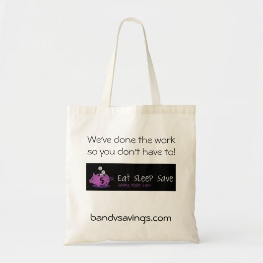 Eat Sleep Save Bag Tote Bag (Voorkant)