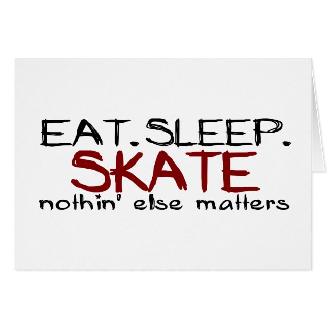 Eat Sleep Schaats (Voorkant Horizontaal)