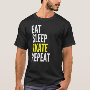 Eat Sleep Schaats Herhaal skateboarden Lover T-shirt