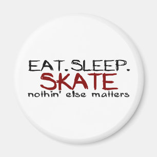 Eat Sleep Schaats Magneet