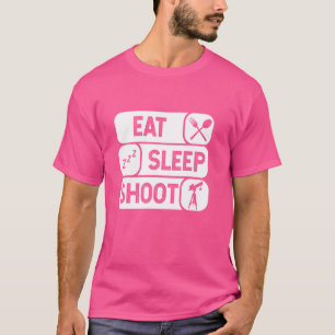 EAT SLEEP SHOOT Fotografie Lifestyle Fotograaf T-shirt