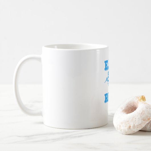 Eat Sleep Ski Herhalen Koffiemok (Met donut)