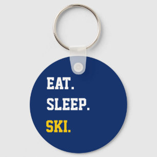 Eat Sleep Ski Sleutelhanger